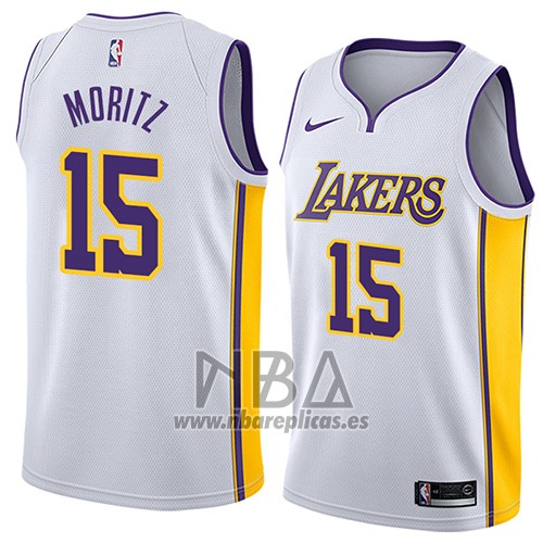Camiseta Los Angeles Lakers Wagner Moritz NO 15 Association 2018 Blanco